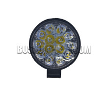 Фара LED круглая 42W 6000K (14 диодов) (8.5см х 8.5см х 1.5см) 