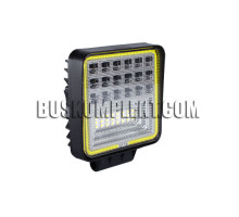 Фара LED квадратная 126W, 42 лампы, широкий луч 10/30V 6000K толщина: 40 мм.+ LED кольцо
