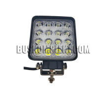 Фара LED квадратная 48W основной свет/задний ход (широкий луч) 60 мм 